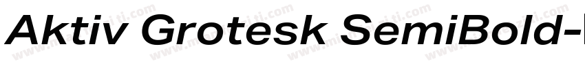 Aktiv Grotesk SemiBold字体转换